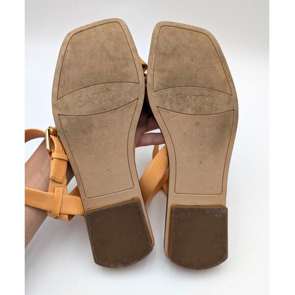 Sarto by Franco Sarto Ema 2 Ankle Strap Sandals Women's Orange Size US10M EU40 - Picture 8 of 13